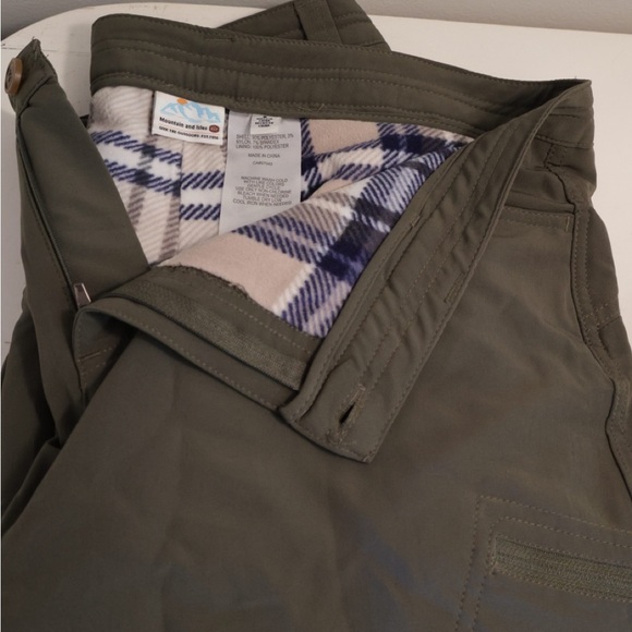 Women's Straight Leg Pants - Olive - Picture 2 of 8